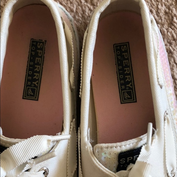 Sperry Top-Sider Bahama white sequin shoes - Picture 8 of 8